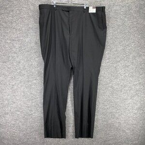 NWT Caravelli Dress Pants Men 56x52 Black Classic High Rise Pleated Formal